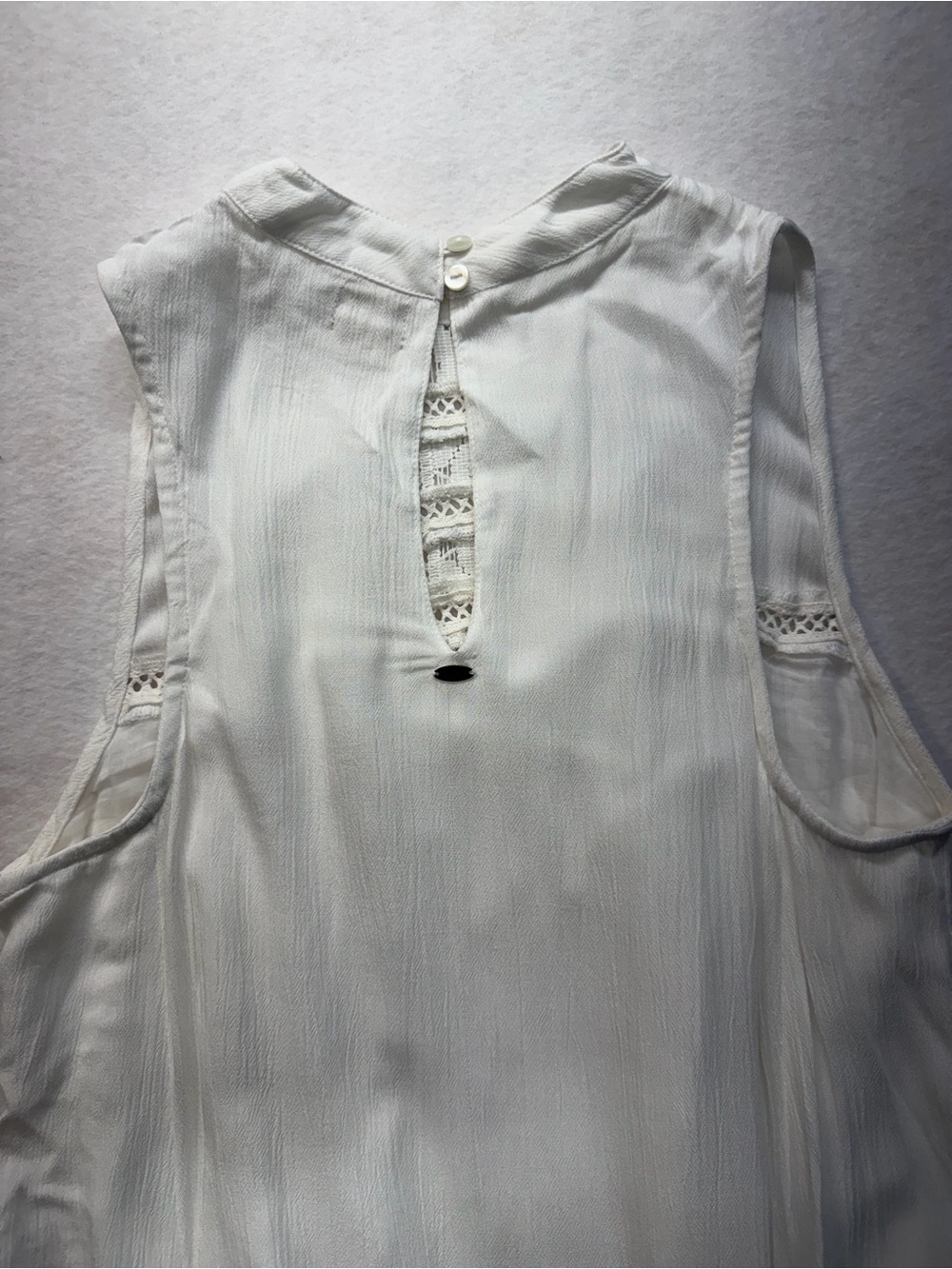 O'Neill White High-Low Crochet Trim Dress - Picture 7 of 12